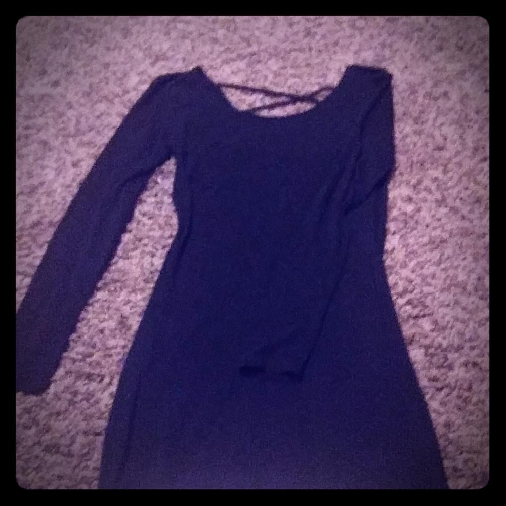 Black tight dress